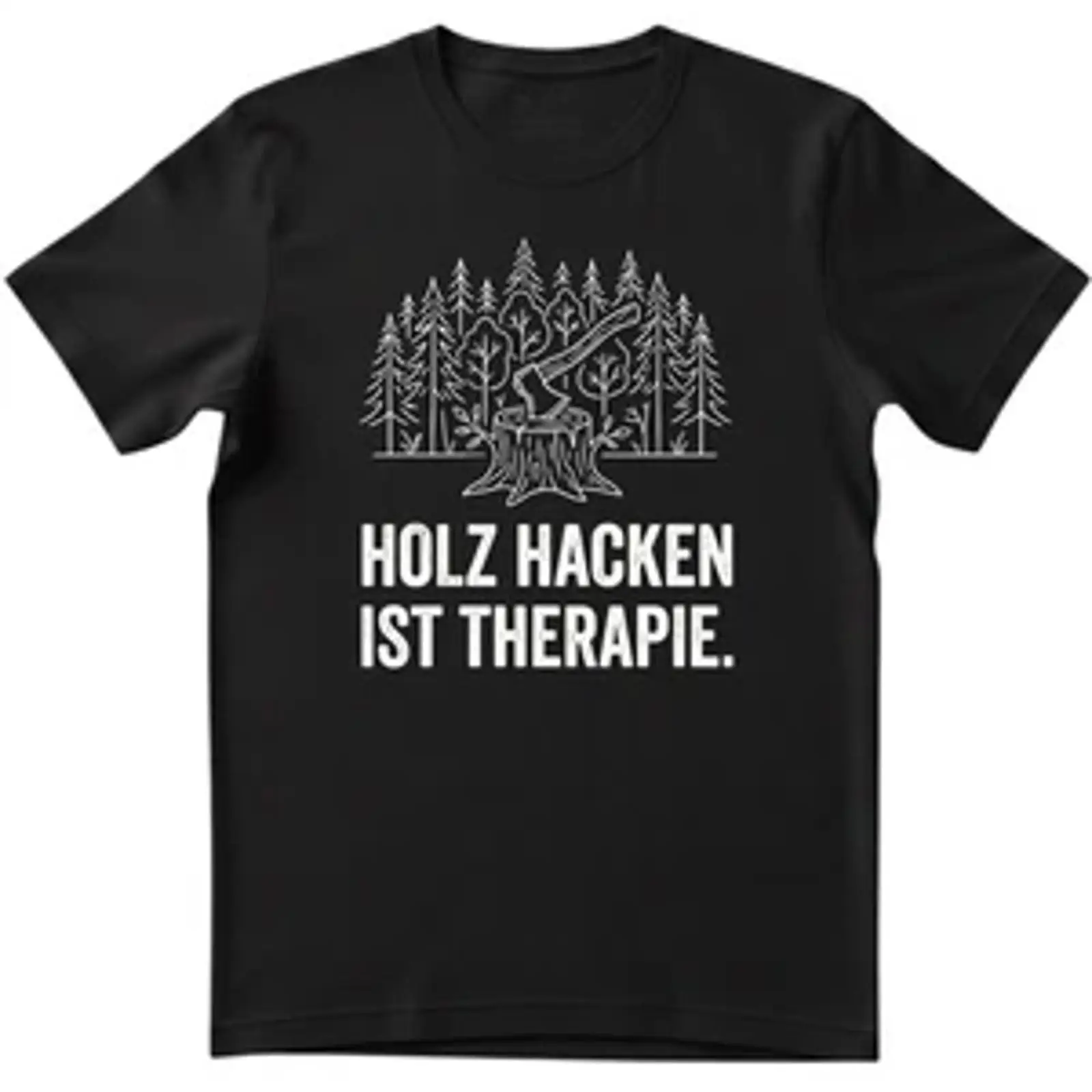 Woodworking Therapy - Men's T shirt quot Chopping wood