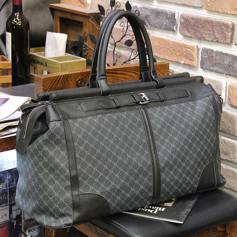 Woodworking Brand - Fashion Plaid Travel Bag Men Handbag