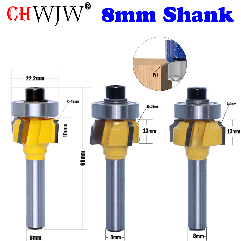 Woodworking Edge Corner Planer - CHWJW 1PC 8mm Shank high quality