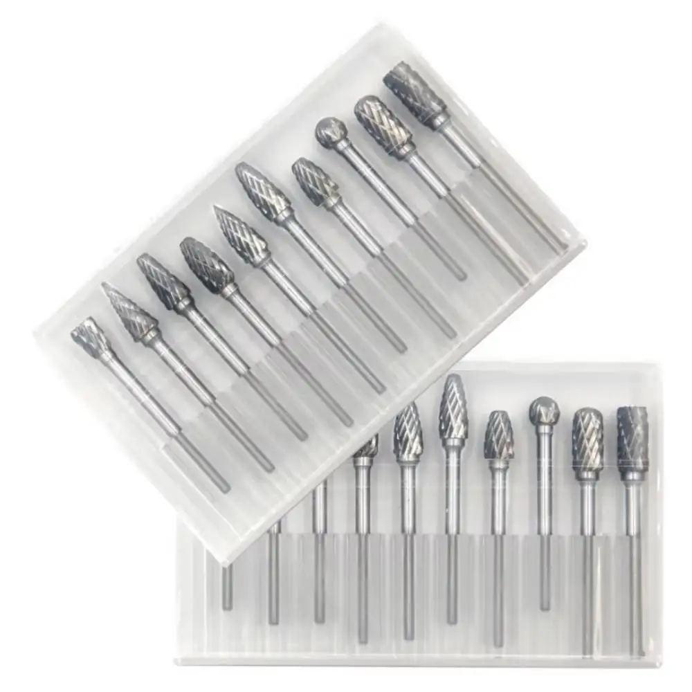 Woodworking Drill Bits - 10PCS Carbide Rotary Burr Set 3mm