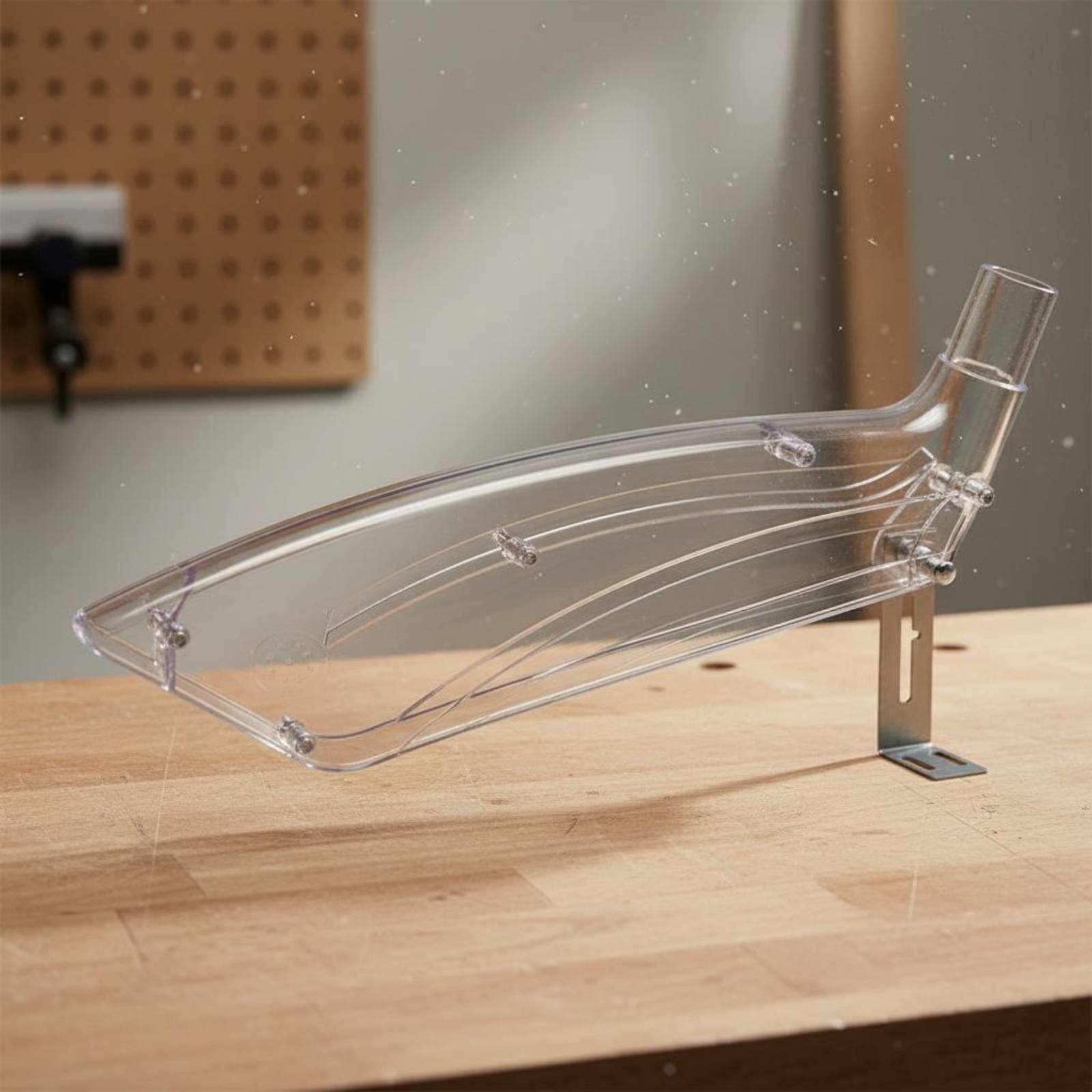 Vacuum Cleaner Woodworking - Transparent Saw Blade Guard Easy Installation