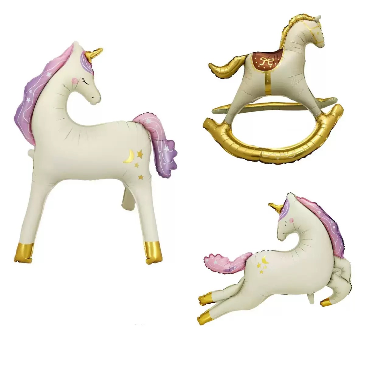 Woodworking Horse - New packaging 3D standing birthday matte
