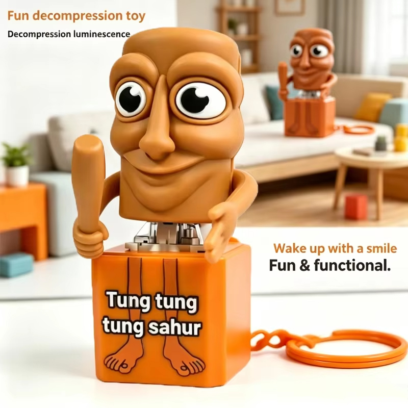 Woodworking Kids Toys - New Tung Tung Tung Sahur Keychain