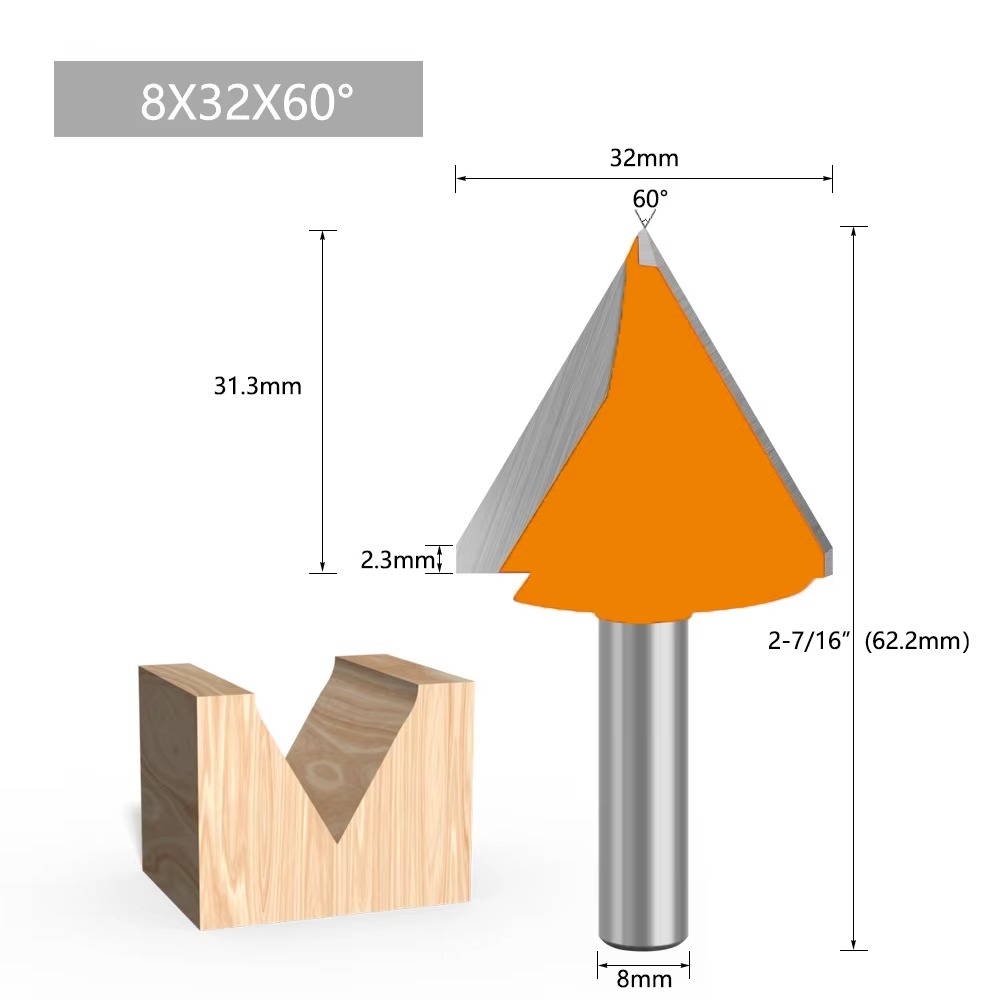 1PC 8MM Shank Milling Cutter W - огляд і ціна Woodworking Nc