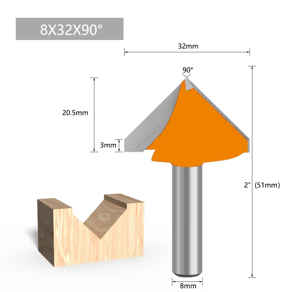 1PC 8MM Shank Milling Cutter W - огляд і ціна Woodworking Nc