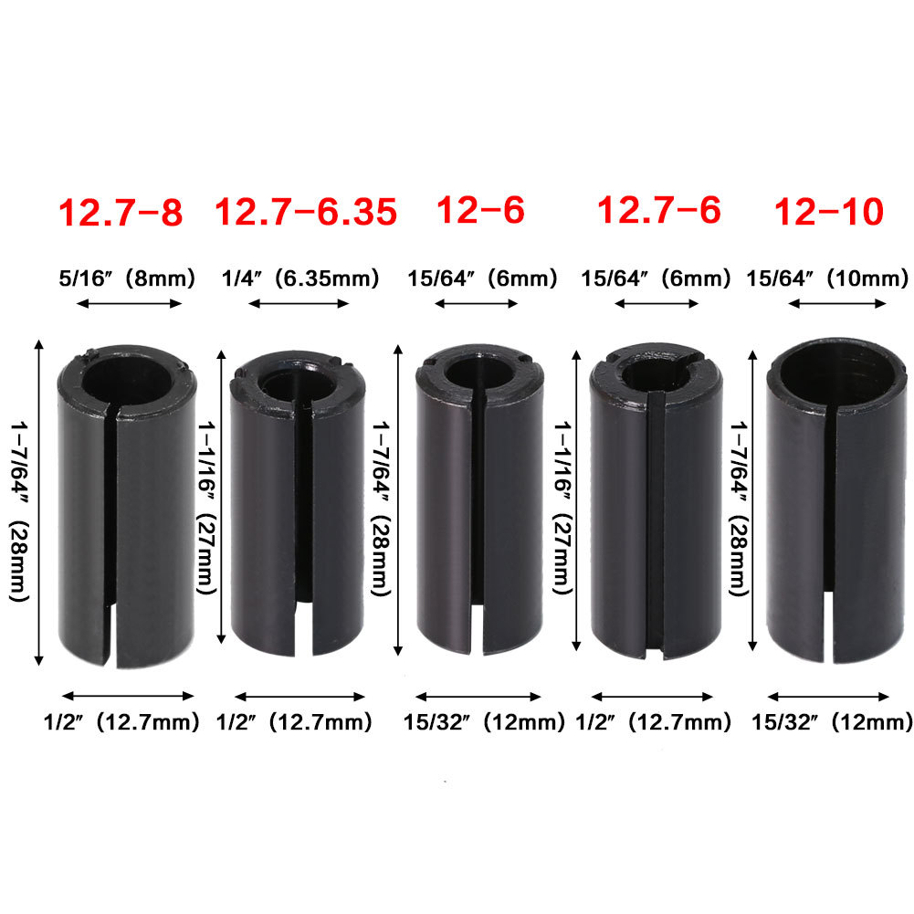JGZUI Shank Reducer Collet Sle - огляд і ціна Woodworking Nc