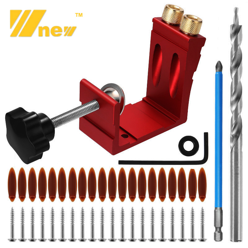 47Pcs Pocket Hole Jig Kit 15 D - огляд і ціна Woodworking Hacks