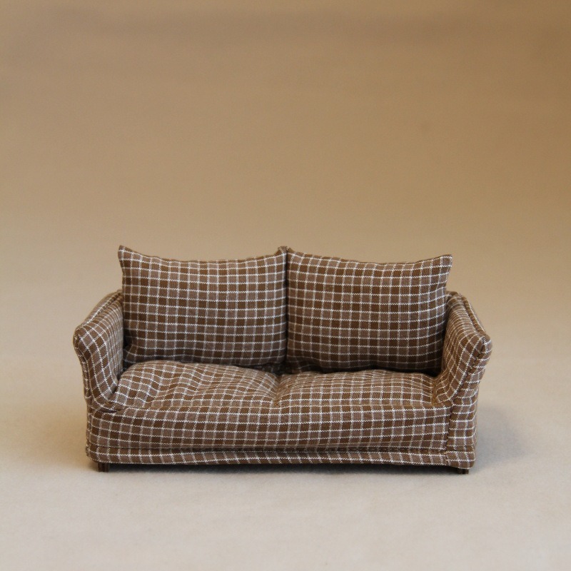 Vintage Miniature Sofa Plaid F - огляд і ціна Woodworking Veneer
