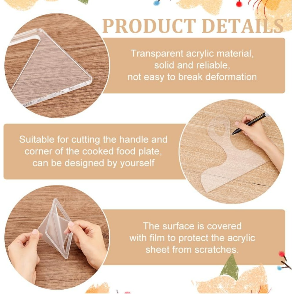 7Pcs Charcuterie Template Acry - огляд і ціна Woodworking Templates