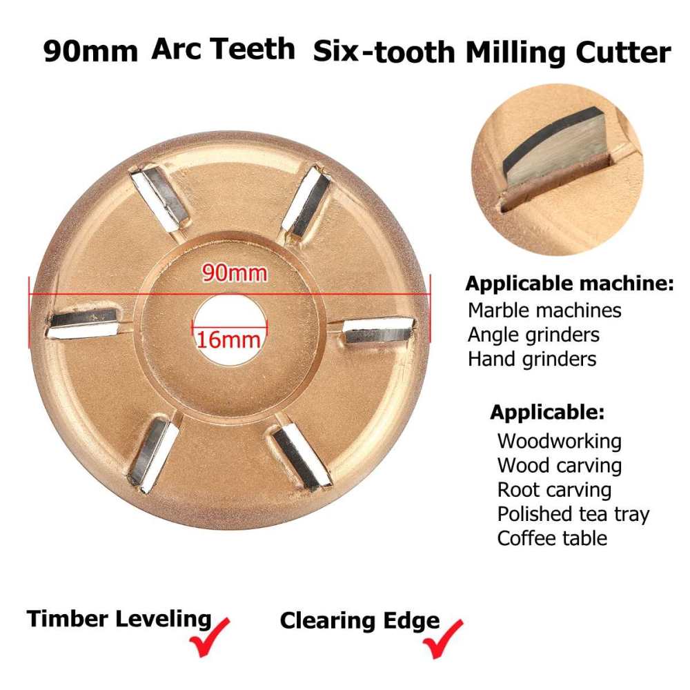 Six- Arc teeth Milling Cutter  - огляд і ціна Woodworking Edge Corner Planer