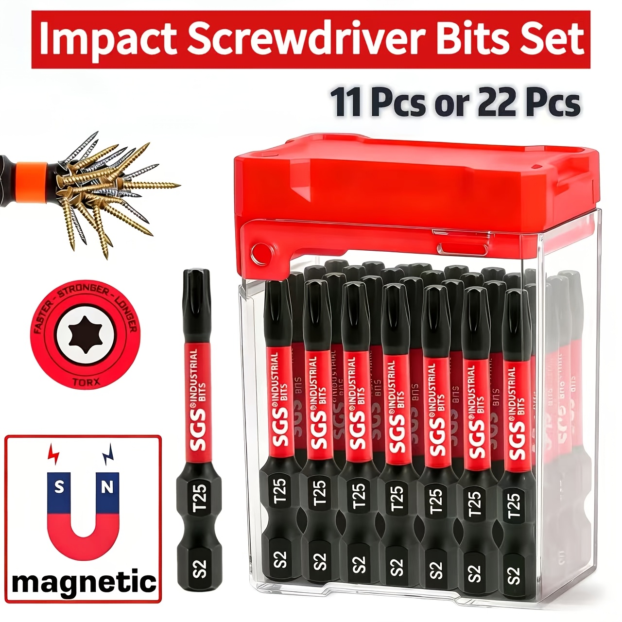 11/22-Piece T25 Torx Magnetic  - огляд і ціна Woodworking Asmr