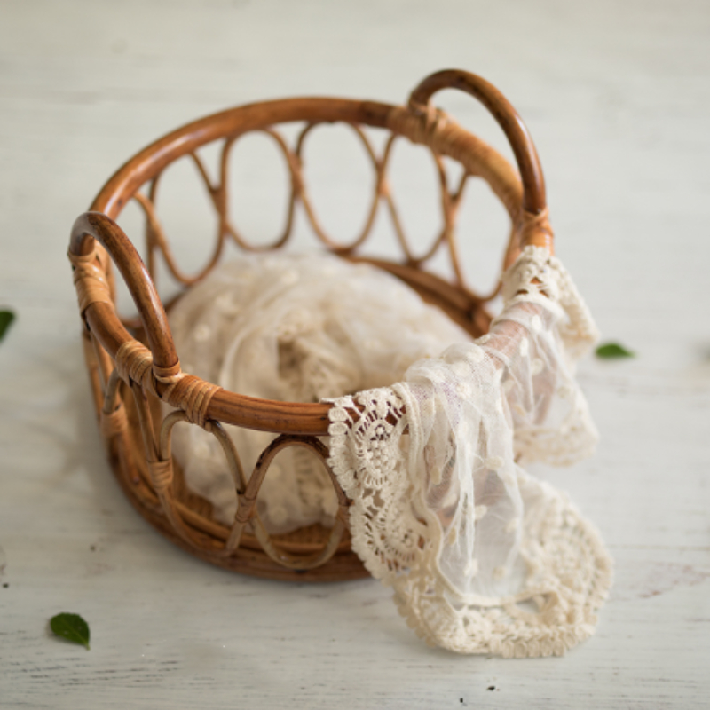 Baby Rattan Basket Newborn Pho - огляд і ціна Woodworking Veneer