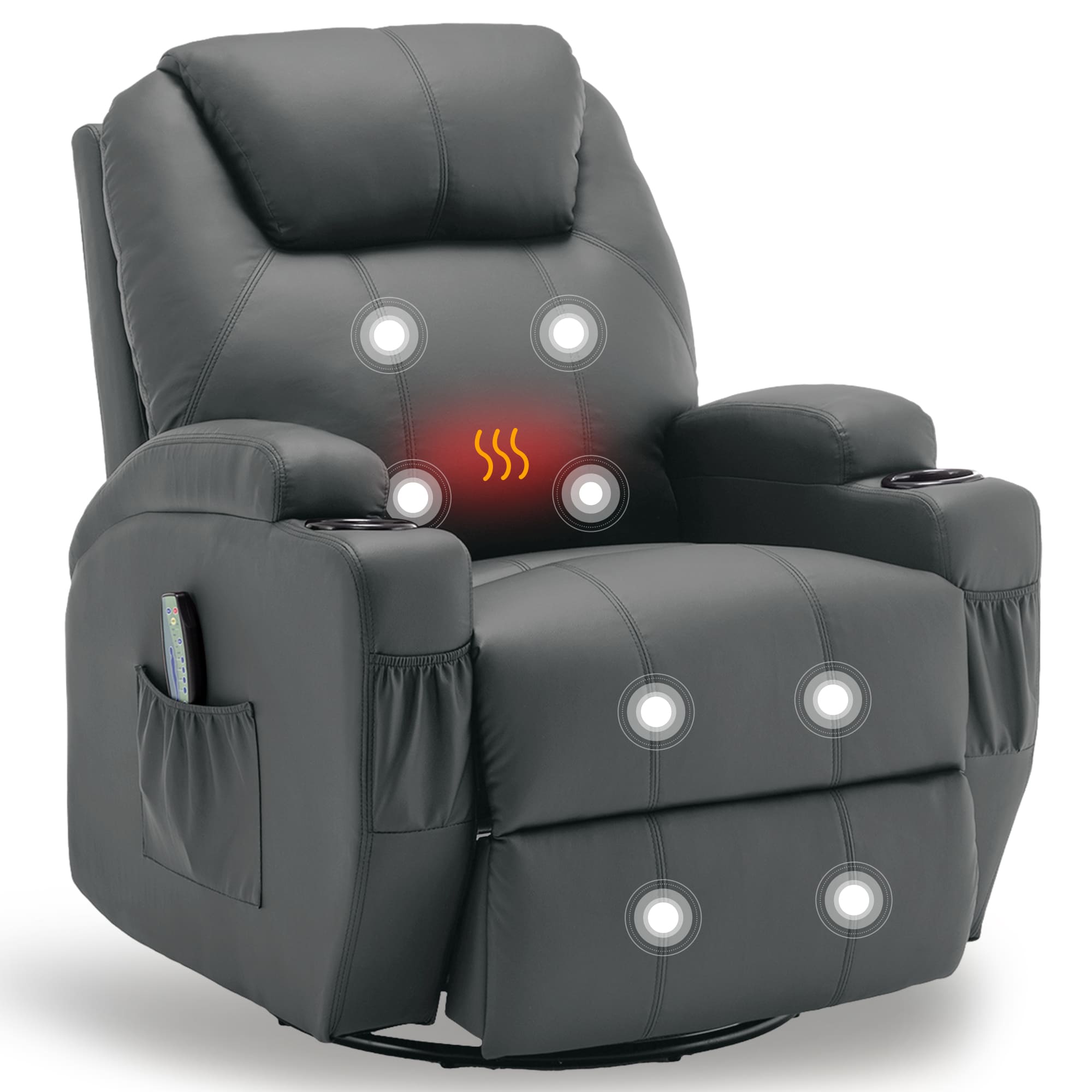 Recliner Chair with Massage an - огляд і ціна Woodworking Veneer