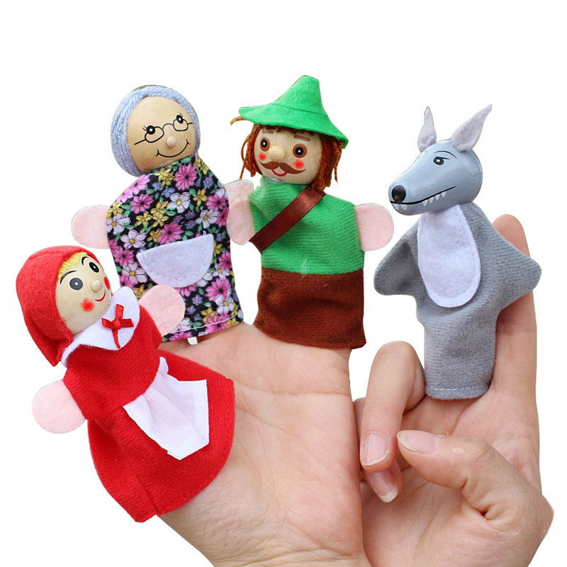 4pcs/Lot Kids Finger Puppets D - огляд і ціна Woodworking Kids Toys
