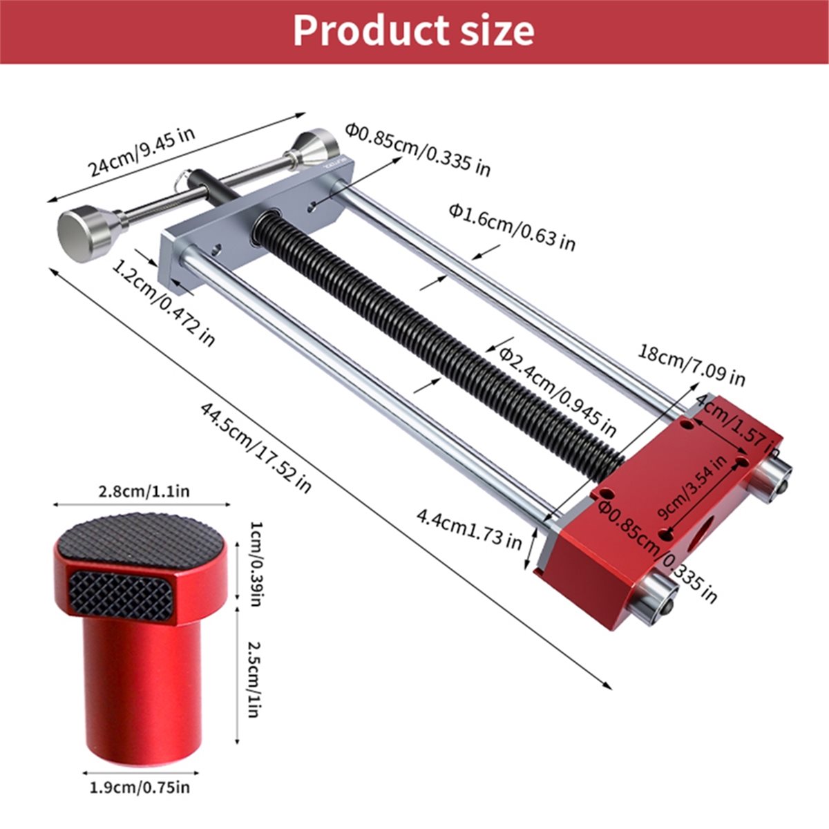 DT35BG Workbench Front Inertia - огляд і ціна Woodworking Front Vise