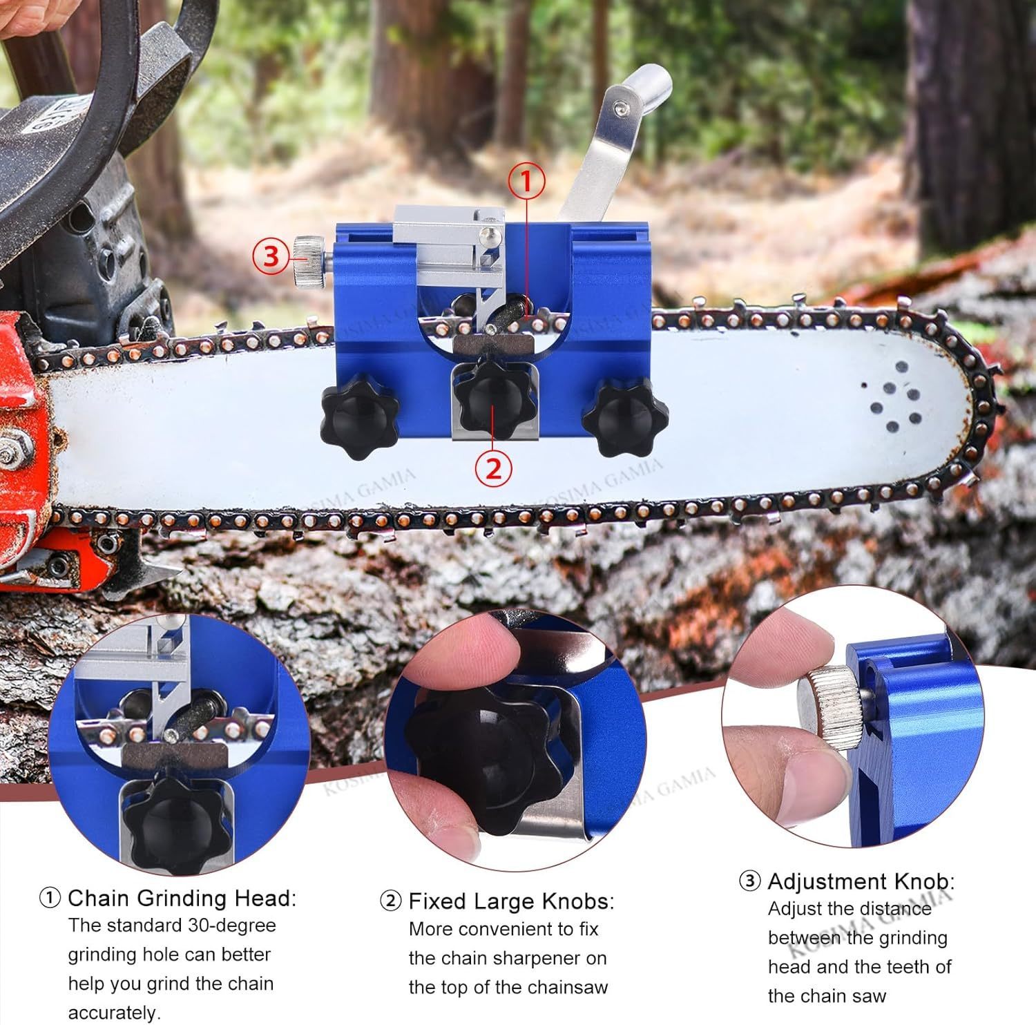 Portable Manual Chain Saw Blad - огляд і ціна Woodworking Ai