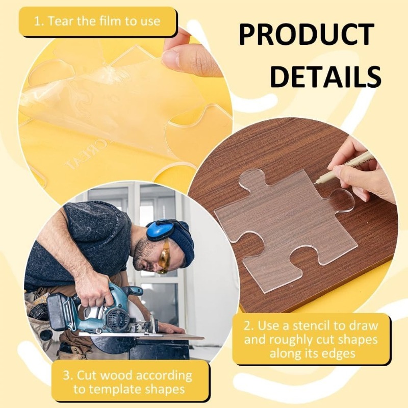 Acrylic Puzzle Woodworking Tem - огляд і ціна Woodworking Templates