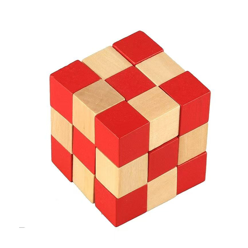 Wooden Snake Cube Puzzle IQ Lo - огляд і ціна Woodworking Kids Toys