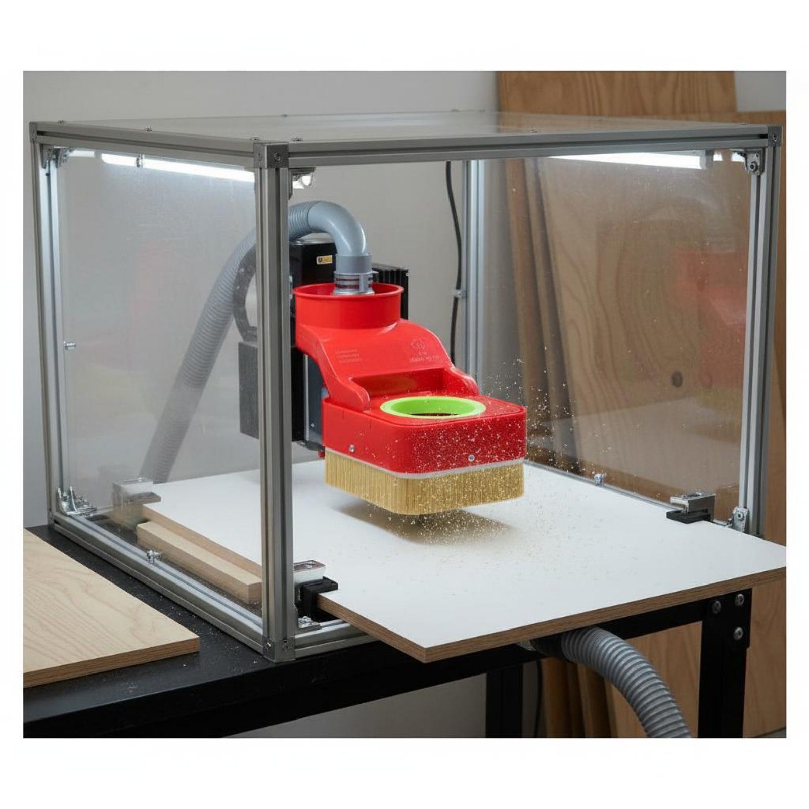 CNC Router Dust Shoe Woodworki - огляд і ціна Vacuum Cleaner Woodworking