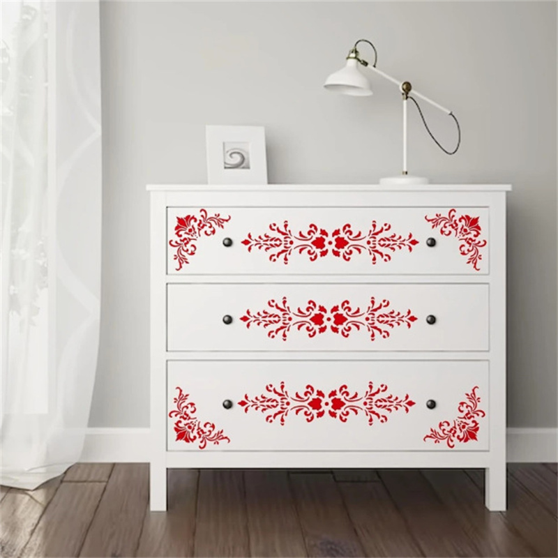 6Pcs Floral Corner Stencils fo - огляд і ціна Woodworking Veneer