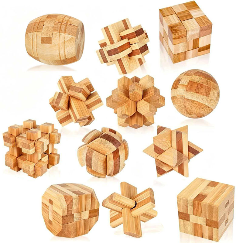 NEW 4.5CM Lu Ban Lock Puzzle B - огляд і ціна Woodworking Kids Toys