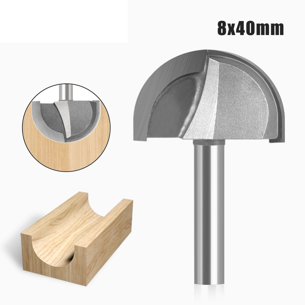 Half Round Cove Router Bit 8mm - огляд і ціна Woodworking Drill Bits