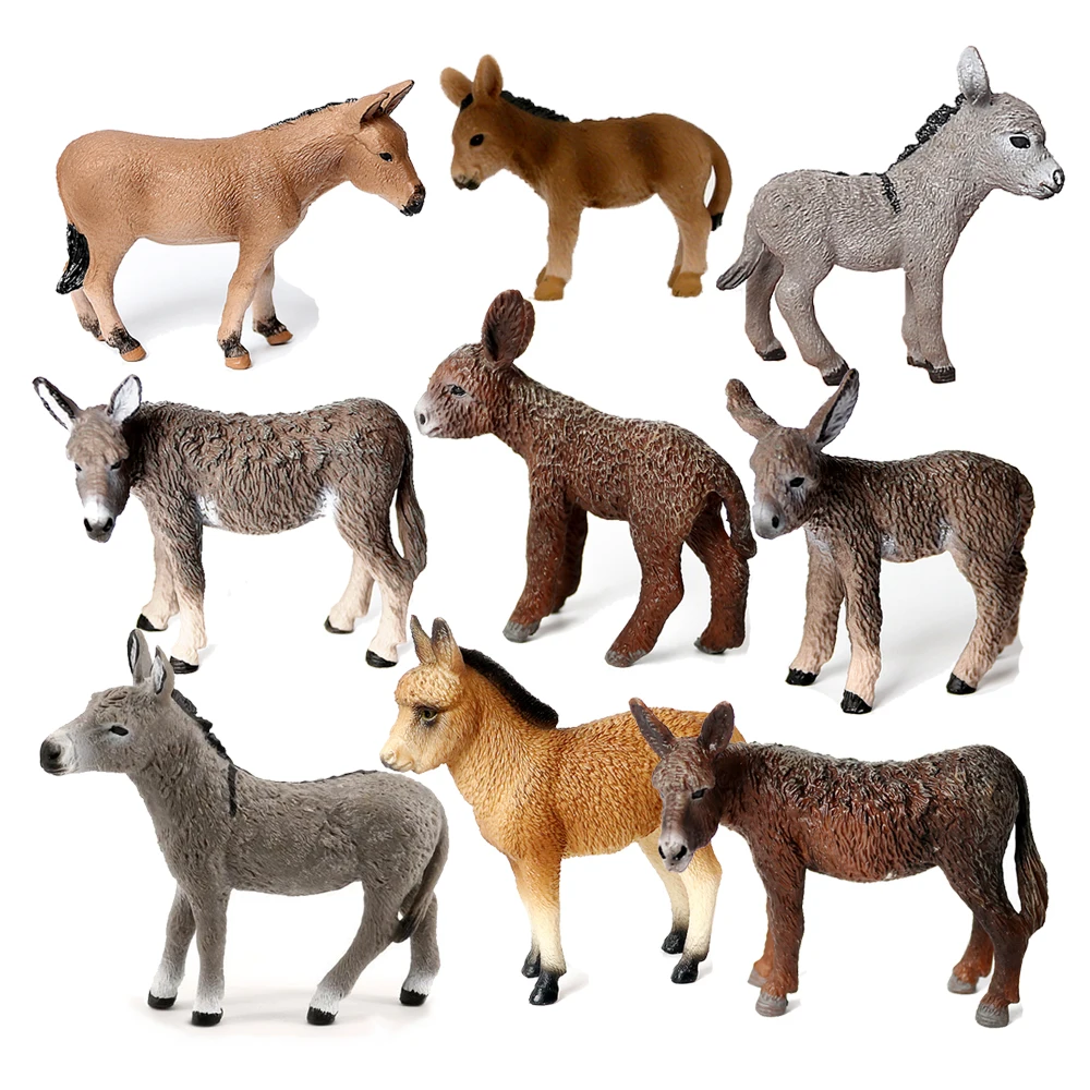 Donkey Model Toy Animals Figur - огляд і ціна Woodworking Horse