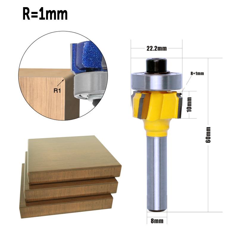 CHWJW 1PC 8mm Shank high quali - огляд і ціна Woodworking Edge Corner Planer
