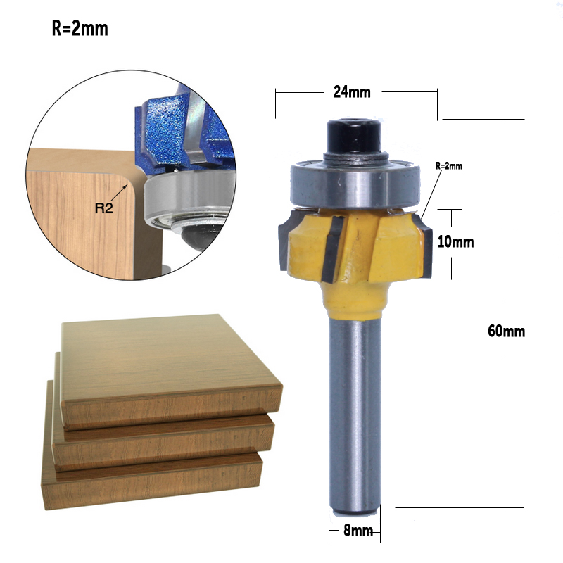 CHWJW 1PC 8mm Shank high quali - огляд і ціна Woodworking Edge Corner Planer
