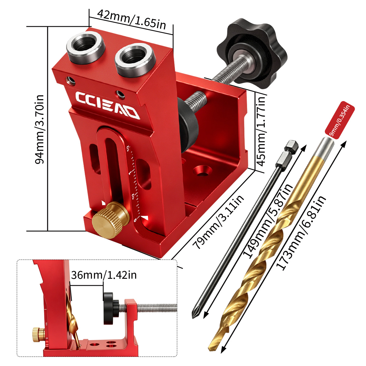 Adjustable Pocket Hole Jig Kit - огляд і ціна Woodworking Hacks