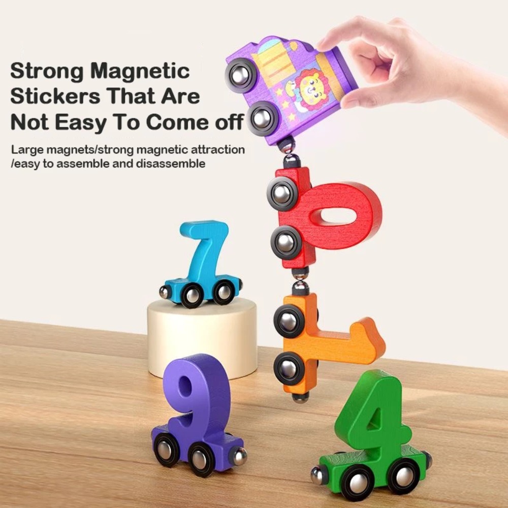 1set 0-10 Number Digital Train - огляд і ціна Woodworking Kids Toys