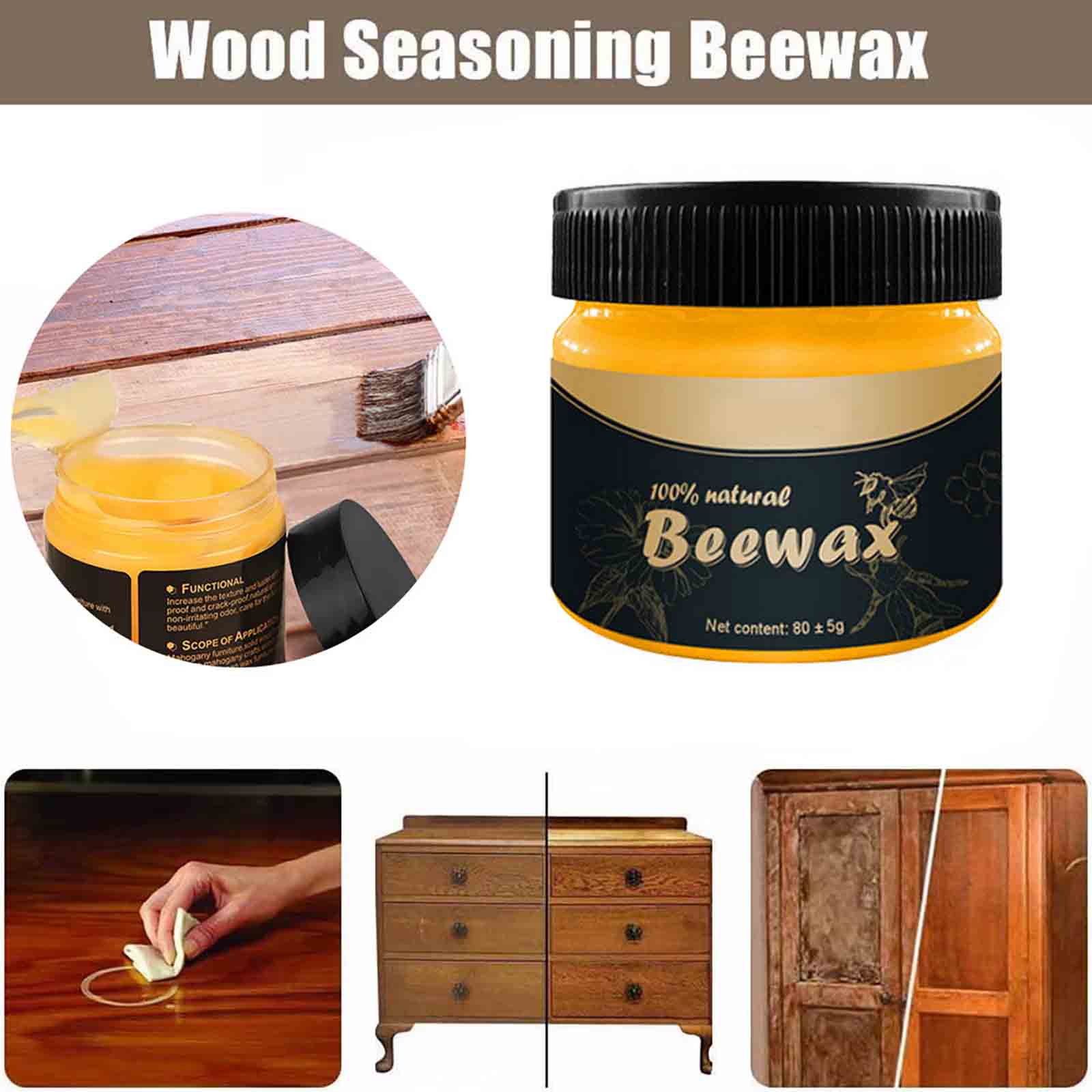 Wooden Seasoning Beewax Organi - огляд і ціна Woodworking Veneer