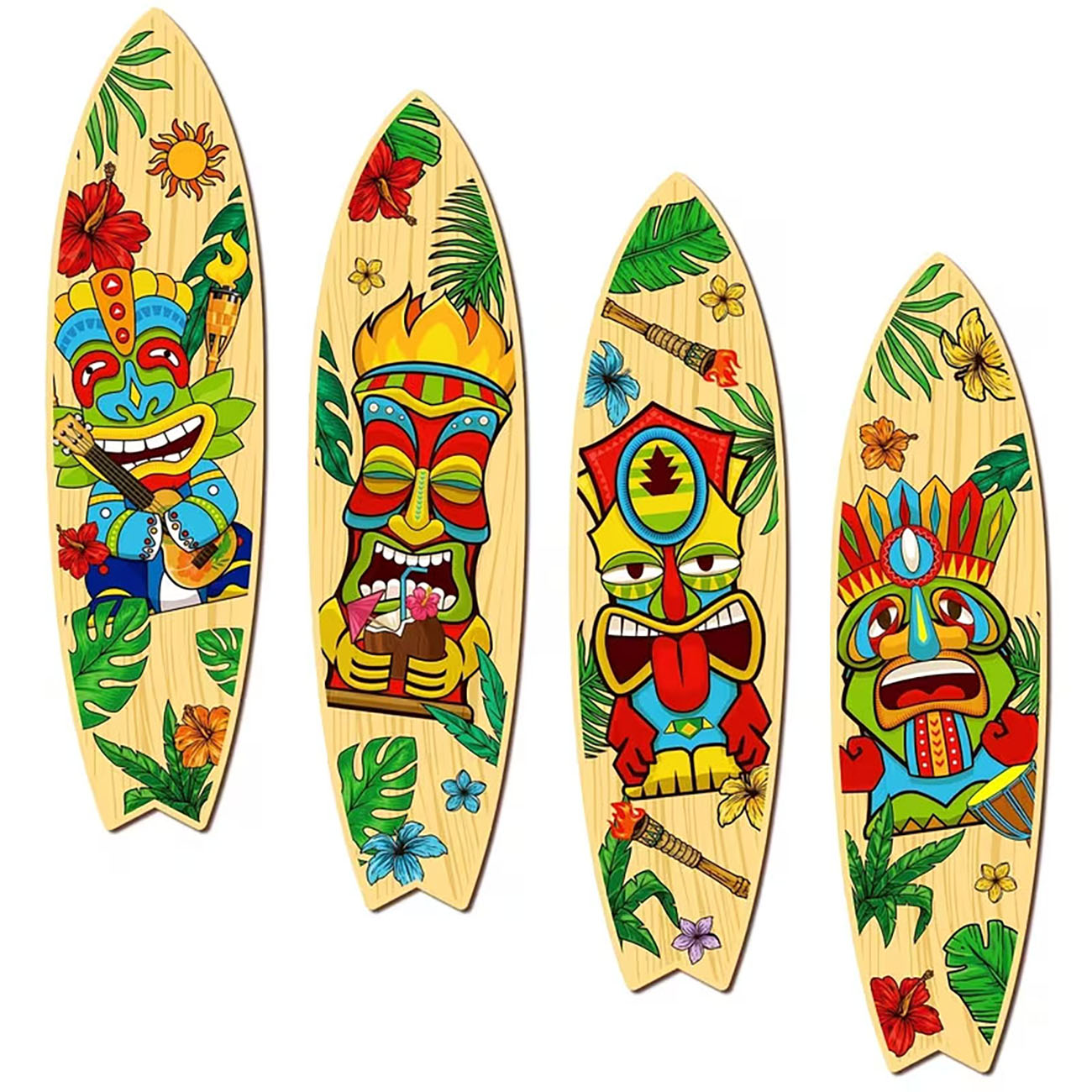 4Pcs Tiki Mask Surfboard Woode - огляд і ціна Xfasten Woodworking Tape