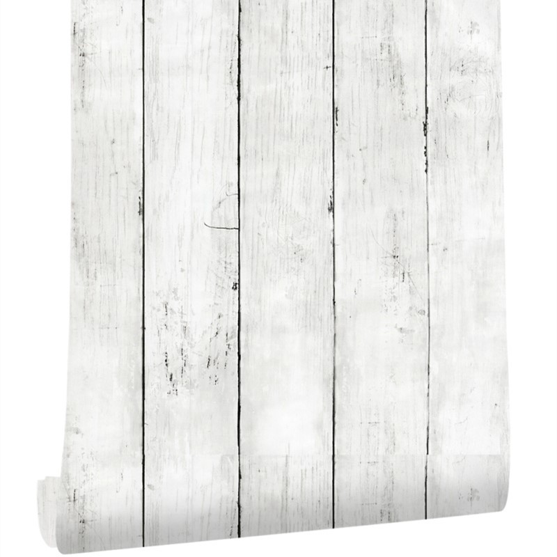 Ivory white retro imitation wo - огляд і ціна Woodworking Wallpaper