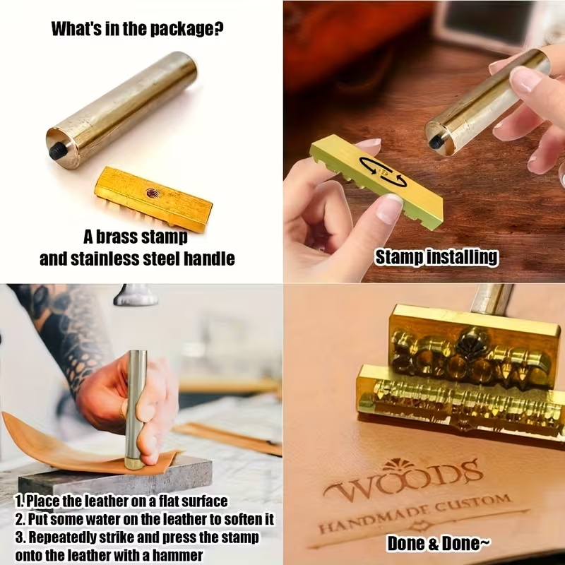 M8 Custom Branding Iron Stamp  - огляд і ціна Woodworking Logo Design