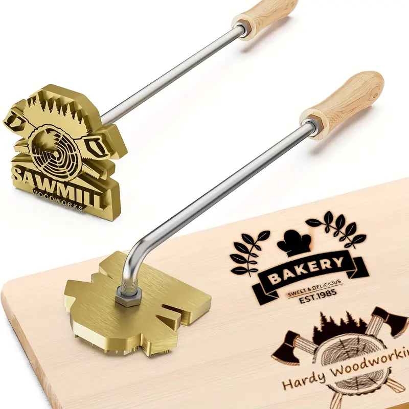 M8 Custom Branding Iron Stamp  - огляд і ціна Woodworking Logo Design