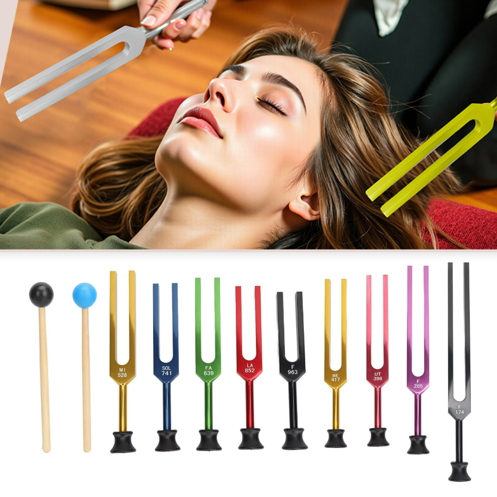 9PCS Unweighted Tuning Fork Se - огляд і ціна Woodworking Therapy